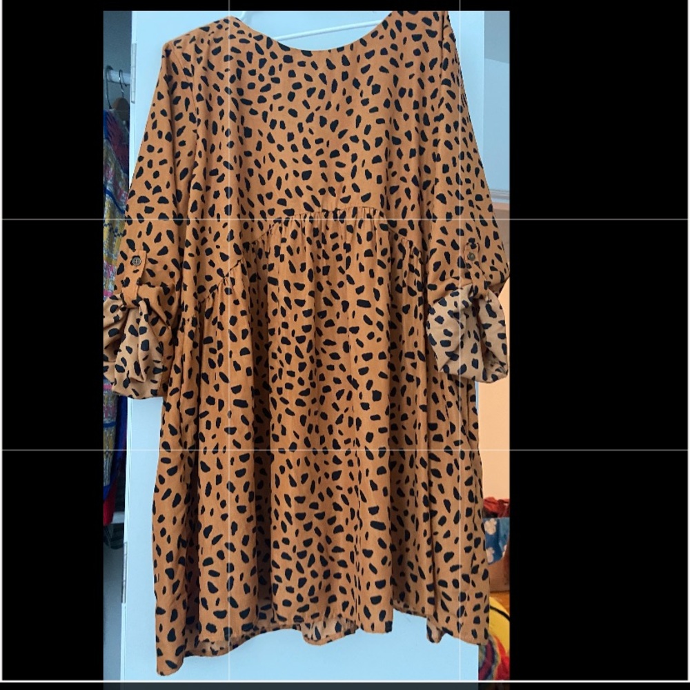 Print dress! 2x!